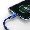 Kabel Baseus CAJY000603 USB-C - USB-C PD 100W 5A 480Mb/s 1,2m - niebieski